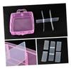 BELLIFFY Makeup Case Alternative Portable Manicure Box Nail Ornaments Holder Home Outdoor Use Random Color view 3