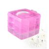 BELLIFFY Makeup Case Alternative Portable Manicure Box Nail Ornaments Holder Home Outdoor Use Random Color view 4