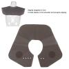 Hair Salon Stylist Cutting Collar, Silicone Hair Cutting Collar Weighted Magnetic Closure Barber Pad Neck Wrap Hair Cutting Collar Hair Dye Collar Hair Cutting Pad Haircut Shoulder Wrap (Grey) view 2