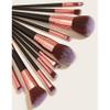 10 pieces of black makeup brush set, super large, including foundation make-up brush, brush view 4