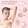 Glow Aura Womens Shaver, Glowaura Ipx7 Waterproof Dual Head Shaver Women, 2 in 1 Silky Glow Electric Bikini Trimmer, Type-C Electric Razors for Women Wet & Dry Use (Pink) view 4