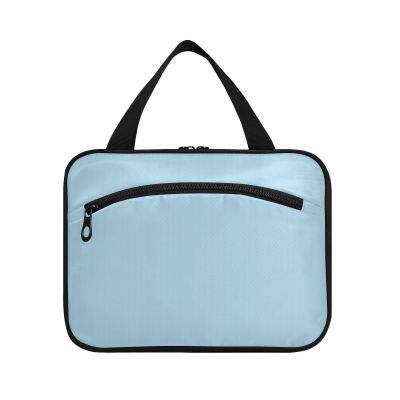 FASHON&FASCIN Hanging Travel Toiletry Bag for Men and Women Solid Makeup Toiletries Organizer Kit,Blue
