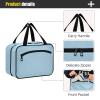 FASHON&FASCIN Hanging Travel Toiletry Bag for Men and Women Solid Makeup Toiletries Organizer Kit,Blue view 4