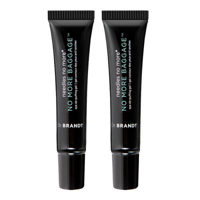 Dr. Brandt Needles No More, No More Baggage - 0.23 oz, Pack of 2 - Minimizes Under-Eye Bags, Puffiness & Dark Circles