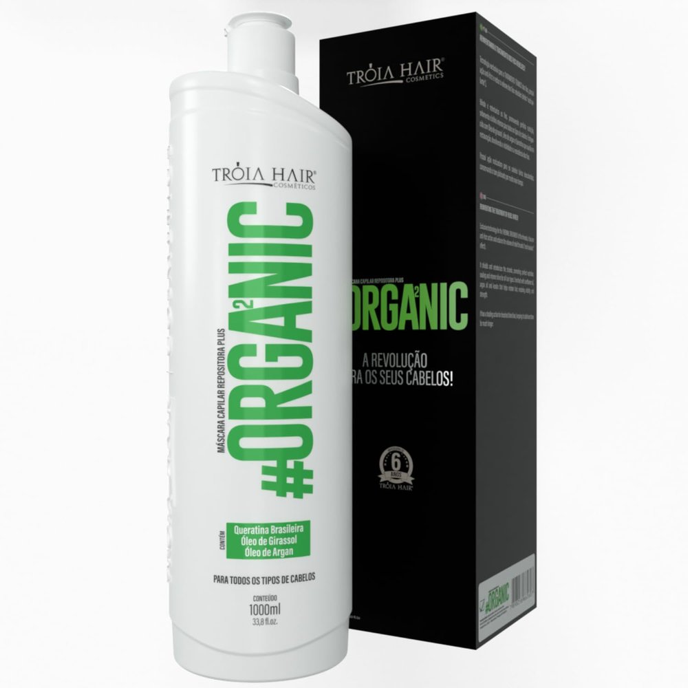 Organic Premium - Troia Hair - 33.8 Fl.oz - Formaldehyde-Free Hair Smoothing Treatment