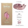 The Sway Kids Heatless Curling Ribbon, 59 Inches, Velour Cotton, Includes Hair Clip and Elastics (Ballet Pink, one size) view 3