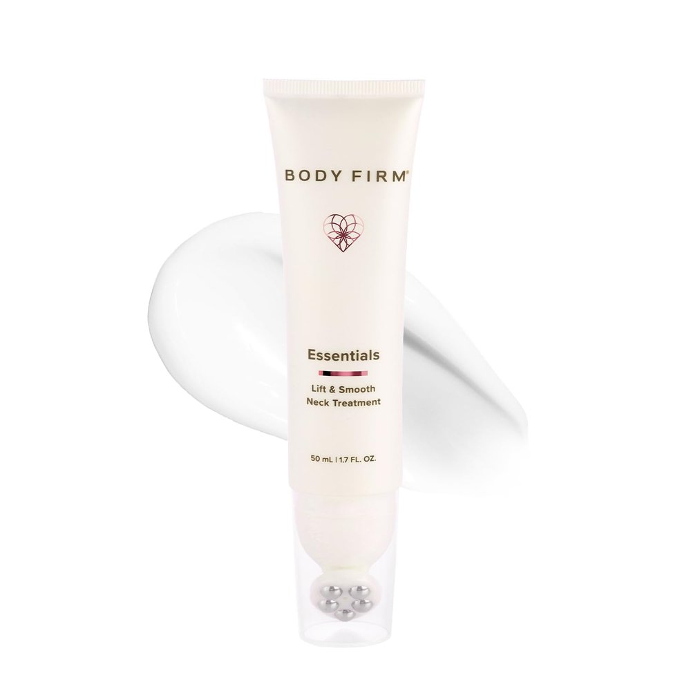 Body Firm Crepe Erase Lift & Smooth Neck Serum, Firming Neck Cream & Anti Aging Serum With TruFirm Technology, Peptides, Caffeine & Vitamin B3, Skin Care For Women, Roller Ball Applicator, 1.7 FL Oz
