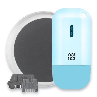 no!no! Micro Hair Removal Device for All Skin Tones, Body & Facial Hair Removal for Women & Men, Rechargeable, Wireless & Portable Hair Removal Device, Hair Remover for Face & Body-Light Blue