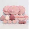 15pcs Makeup & Facial Tools Set, Including 3 Face Cleansing Puffs, 3 Makeup Sponges, 3 Mini Makeup Sponges, 3 Loose Powder Puffs, And 3 Mini Finger Cushion Powder Puffs. view 2