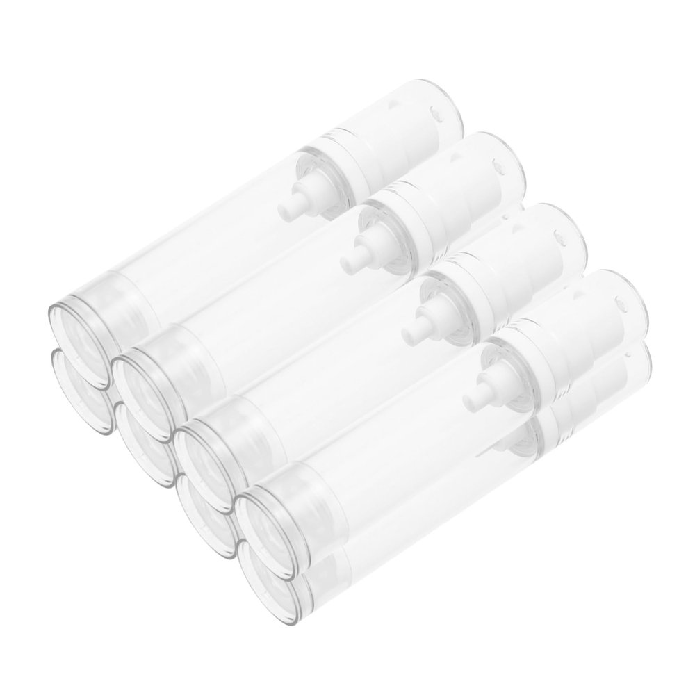 FOMIYES 8pcs Mini Travel Airless Lotion Bottle Refillable Pump Dispenser for Creams Liquids for Skincare Lightweight Design for Toiletries