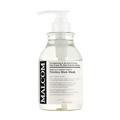 MALCOM low ph Allergy-free Handwash Timeless Black Musk 17.6 fl oz(520ml)