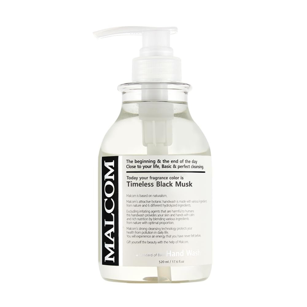 MALCOM low ph Allergy-free Handwash Timeless Black Musk 17.6 fl oz(520ml)