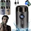 Mini Portable Electric Shaver, Mini Electric Shaver, MiniPortable RechargeableShaver with Digital Display, Shavers - Mini Portable ElectricShaver for Men, Waterproof (Black) view 1