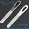 4 Pcs Nail File Stainless Steel Professional Nail Files Double Sided Nail Files Manicure Tools, Emery Boards Nail Art File Fingernail File Pedicure Tools for Natural Nails and Acrylic Nails view 3