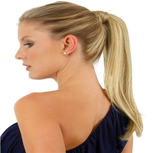 18" Simply Straight Wrap Around Pony Hairdo Color R6 Dark Chocolate - Instant Volume Length Ponytail Tru2Life 100% Heat Friendly Synthetic Hairpiece Postizo Cola de Caballo Hairloss Booklet