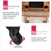 JYXYXSCP Acrylic Trolley Makeup Box Professional Double-Layer Nail and Hair Storage Tool Box with Wheels view 4