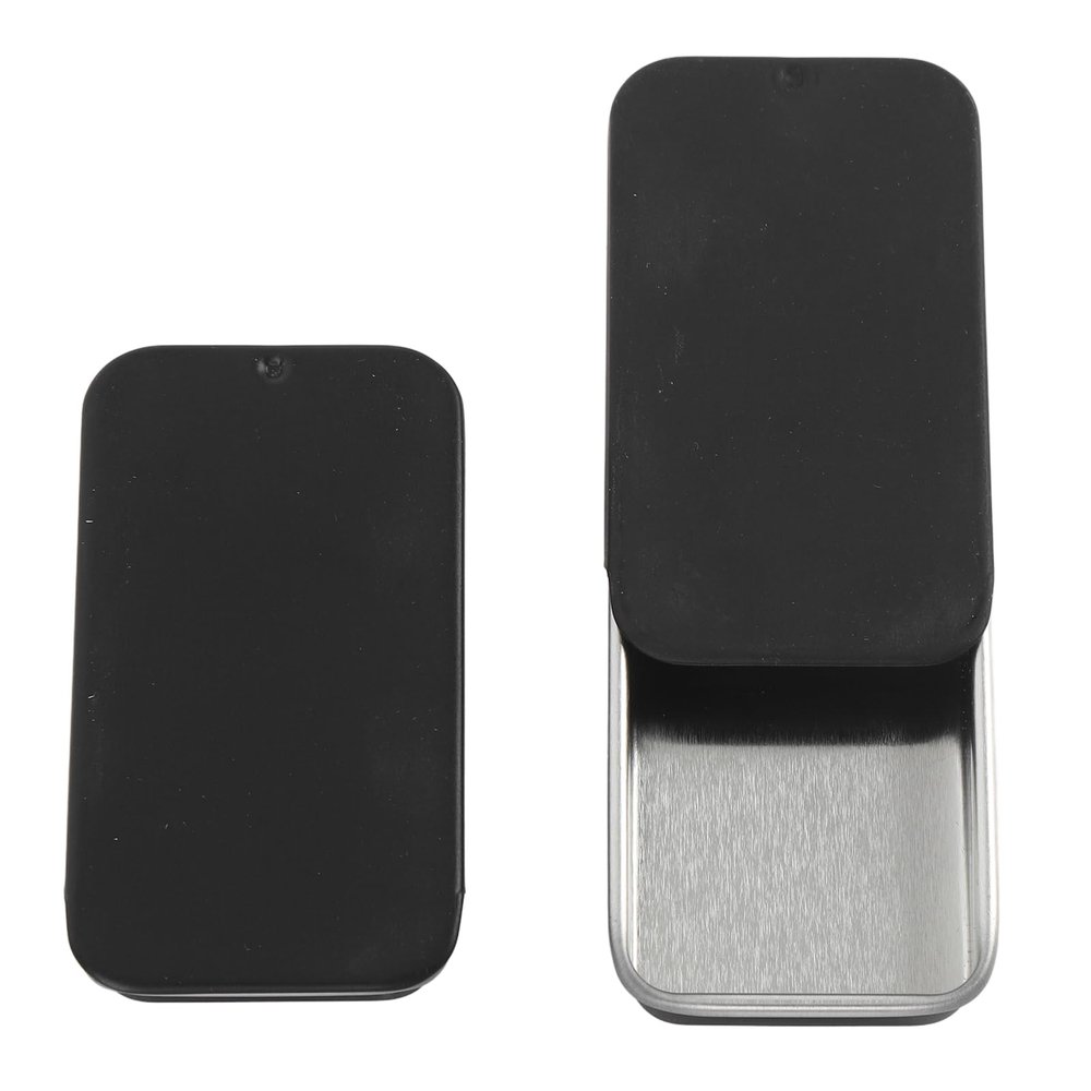 10 Pcs Slide Top Metal Box, Leakproof Mini Container for Lip Balm, Candy, Mints, Travel Use, Metal Material