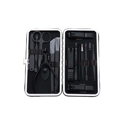 BE-TOOL 15 PCS Stainless Steel Manicure & Pedicure Set with Portable Storage Box, Nail Clipper Kit for Hand, Foot, and Facial Care - Ideal Gift for Men and Women