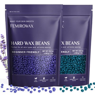 FEMIROWAX Wax Beads2-pack Hard Wax Beads for Hair Removal