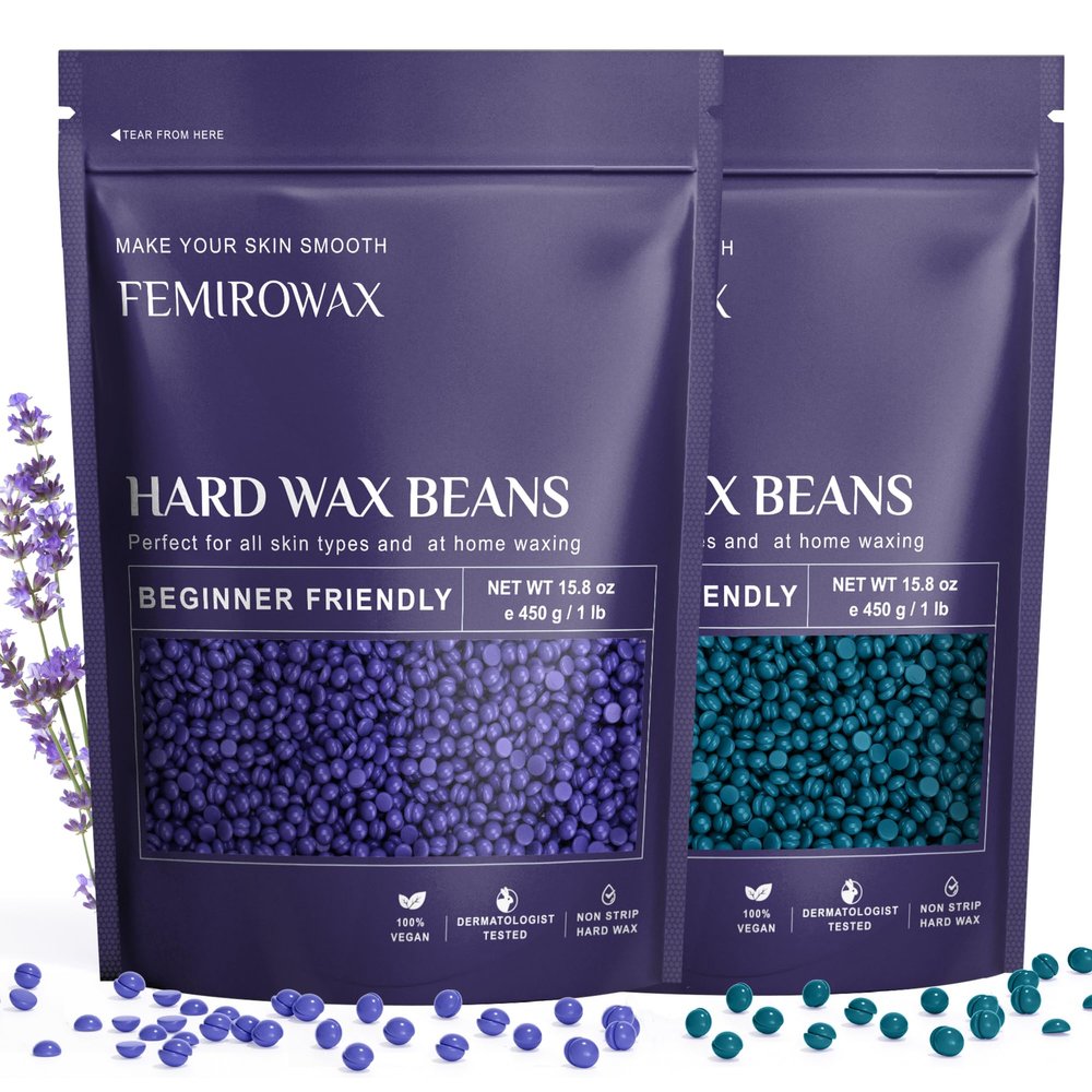 FEMIROWAX Wax Beads2-pack Hard Wax Beads for Hair Removal