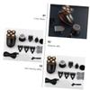 Healeved 1pc Convenient Beard Shaver USB Rechargeable Five-Point Trimmer for Men LCD Display for Travel Home Grooming Black view 4