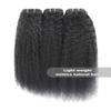 Kinky Straight Hair 20 22 24 Inch 3 Bundles Human hair Sew In Yaki Natural Black Bundles For Women view 2