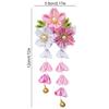 Umibow 4 Pcs Japanese Style Flower Hair Clips Headwear Traditional Kimono Tassel Barrette Clips Tsumami Kanzashi Hanfu Cosplay Hairpin for Women Photo Props view 2
