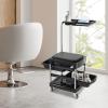 MARTEXBUY Hair Tool Tray Cart, Manicure Beauty Chair with Two Tool Organizer Drawers, Rolling Storage Tray Cart for Manicure, Pedicure, Beauty Salon view 2