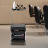 MARTEXBUY Hair Tool Tray Cart, Manicure Beauty Chair with Two Tool Organizer Drawers, Rolling Storage Tray Cart for Manicure, Pedicure, Beauty Salon view 4