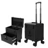 JYXYXSCP Multi-Layer Multi-Functional Cosmetic Case Special Beauty Trolley Case Rolling Makeup Case Adjustable Pull Rod (A) view 1