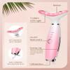 Dopsikn 7 Color Galvanic Machines - Red Light Therapy for Face and Neck, Face Massager Tool for Wrinkles, Double Chin, Vibrating Facial Massager with Thermals, Pink view 4