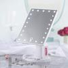 ONwngXW Hand Mirror, Mirror Multifunctional Touch Screen LED Makeup Mirror, Desk Rotation Vanity Mirror, Large Size & Strong Construction Cosmetic Mirror Beautiful(White) view 4