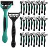 Lanties 20 Pcs 5-blade Disposable Razors for Men Sensitive Skin Razor Men's Disposable Razors Disposable Head Razor for a Smooth, Comfortable Shave view 1
