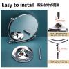 360Rotation Desktop Mirror, Magnified Mirror With 360Rotation for Bathroom or Bedroom, 3X Magnifying Mirror With Stand, Makeup Mirror, Table Top Double-Sided Swivel Vanity Mirror Chrome Finish(Heart view 3