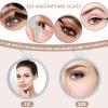 20X Magnifying Mirror with Light, Lighted Makeup Mirror with 10X Mirror, 1000mAh 3 Colour Modes with Adjustable Brightness, Foldable Compact Travel Mirror view 4