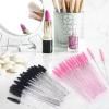 200 Pcs Disposable Mascara Wands,Lash Spoolies Crystal Eyebrow Spoolies Brush Eyelash Applicator Tool Spoolies for Eyebrow,Used for Eyelash Extension Eyebrows Cosmetics(Black and Pink) view 2