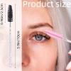 200 Pcs Disposable Mascara Wands,Lash Spoolies Crystal Eyebrow Spoolies Brush Eyelash Applicator Tool Spoolies for Eyebrow,Used for Eyelash Extension Eyebrows Cosmetics(Black and Pink) view 3