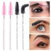 200 Pcs Disposable Mascara Wands,Lash Spoolies Crystal Eyebrow Spoolies Brush Eyelash Applicator Tool Spoolies for Eyebrow,Used for Eyelash Extension Eyebrows Cosmetics(Black and Pink) view 4