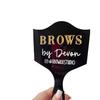 XFYSDIY Personalised Lash Tech Photo Prop Social Media Content Photography Eyelash Logo Handmade Acrylic Personalised Small Business Customised Unique Trending(Black) view 1