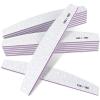 15Pcs Professional Nail Files, 100/180 Grit Double-Sided Buffer, Reusable Emery Boards for Natural/Acrylic Nails, Salon & Home Use (Grey) view 1