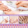 15Pcs Professional Nail Files, 100/180 Grit Double-Sided Buffer, Reusable Emery Boards for Natural/Acrylic Nails, Salon & Home Use (Grey) view 2