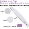 15Pcs Professional Nail Files, 100/180 Grit Double-Sided Buffer, Reusable Emery Boards for Natural/Acrylic Nails, Salon & Home Use (Grey) view 4