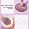 9pcs Purple Professional Kabuki Powder Concealers Eye shadows Blush Eyeliner Eyebrow Contour Eye blending, Vegan & Cruelty-Free (9 purple makeup brushes + bucket) view 4