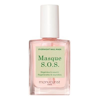 Manucurist SOS Nail Mask - Nail Care - Overnight Nail Mask - For Severely Damaged Nails - 80.5% natural plant based ingredients - 0.5 fl oz