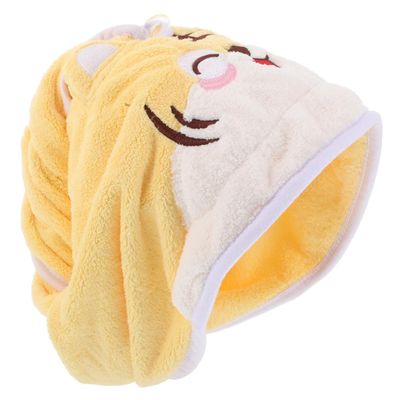 Gogogmee Quick Dry Head Towels for Wet Hair Absorbent Coral Fleece Hair Cap Bath Head Wrap Towel Women's Hair Drying Cap Pool Sink Hair Wrap
