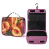 QMNALP Makeup Bag Travel Hanging Toiletry Bag for Women Mens Toiletry Bags for Women Personalized Waterproof Portable Sliced Peaches Printed Cosmetic Bag view 1