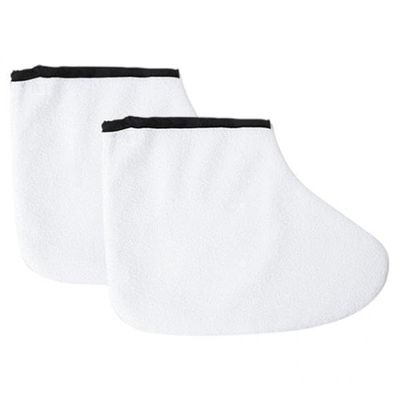OIIBWQ 6xParaffin Gloves Booties Treatment Mitts Mittens White Foot Cover