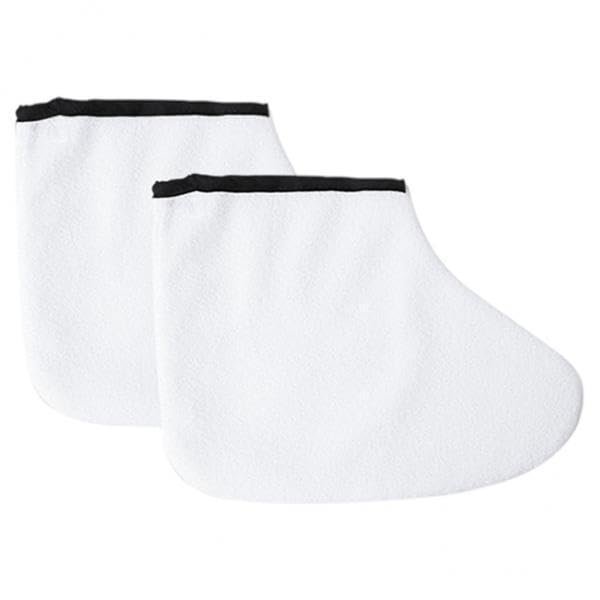 OIIBWQ 6xParaffin Gloves Booties Treatment Mitts Mittens White Foot Cover