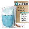 INFUS 1 Liter Shampoo Refill Bag For Soap Dispensers | Bulk Toiletries for Vacation Rentals, and Home Bathroom Showers | White Tea and Coconut | Set of 12 view 1
