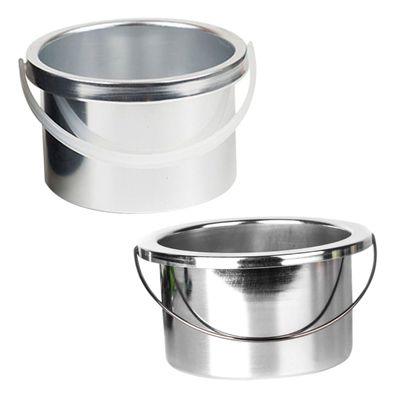 Healeved 2pcs Wax Warmer Inner Pan Replacement Pots Melt Bowl for Hair Removal Waxing Machine Easy to Clean and Maintain Compatible Various Wax Heaters